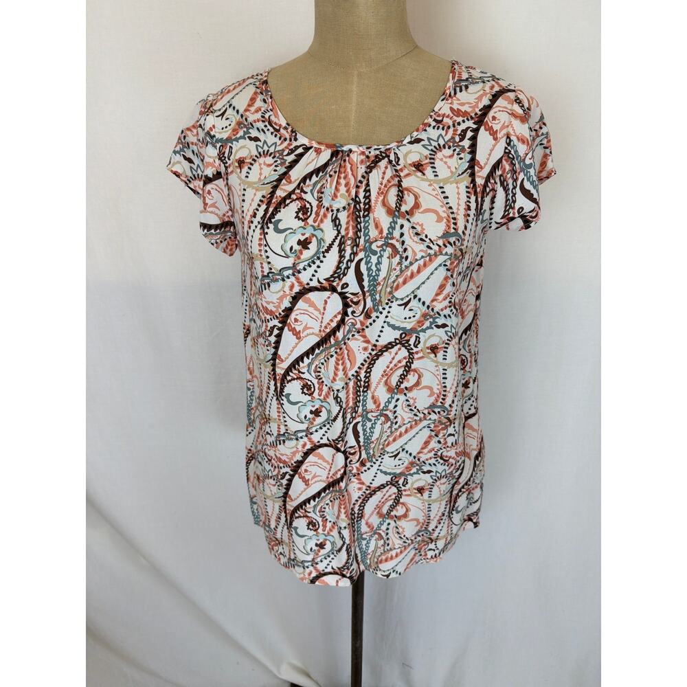 NWT Soya Concept Boutique Multi Color Short Sleeve Top SZ XXL #0512